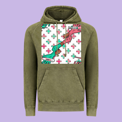 Nurse Gloves Seamless Pattern Vintage Hoodie Designed By Bundleandbundleshop