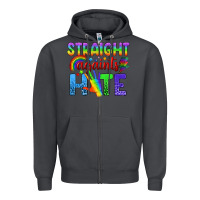 Smoke Straight Againts Hate Zipper Hoodie - BundleAndBundleShop