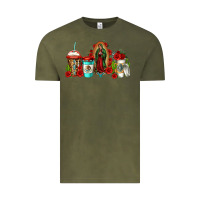Vintage Olive lady of guadalupe coffee Vintage Tee - Jasminsmagicworld