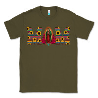 Army Green mom lady of guadalupe  serape sunflower Classic Tee - Jasminsmagicworld