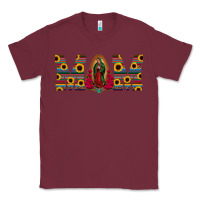 Burgundy mom lady of guadalupe  serape sunflower Classic Tee - Jasminsmagicworld