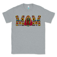 Heather Grey mom lady of guadalupe  serape sunflower Classic Tee - Jasminsmagicworld