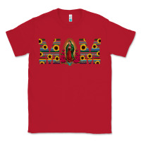 Red mom lady of guadalupe  serape sunflower Classic Tee - Jasminsmagicworld