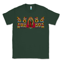 Sports Green mom lady of guadalupe  serape sunflower Classic Tee - Jasminsmagicworld