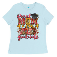 Baby Blue proud mom of a class of 2023 graduate Ladies Tee - Zillion Design Studio