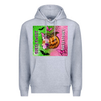 Heather Grey Sorta sweet sorta spooky Premium Hoodie - NancyCooperArtShop
