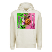 Oatmeal Heather Sorta sweet sorta spooky Premium Hoodie - NancyCooperArtShop