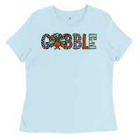 Baby Blue gobble Ladies Tee - JahusDesignShop