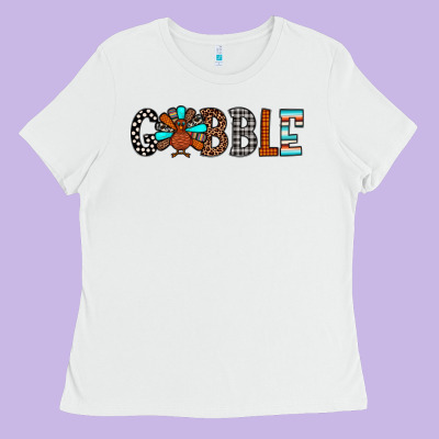 Gobble Ladies Tee Designed By Jahusdesignshop