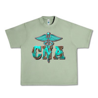 Oil Green western nurse certified nurse assistant medilcal symbol Urban Heavy Tee - BarkalooDesign