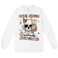 White being normal is painfully overrated Long Sleeve Tee - MaliasSmallBusiness