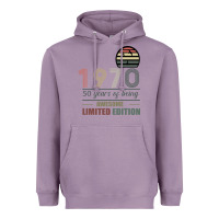 Lavender Vintage 1970 Limited Edition 50 Years Of Being Awe Heavyweight Hoodie - Bettercallsaul