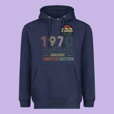 Vintage 1970 Limited Edition 50 Years Of Being Awe Heavyweight Hoodie Designed By Bettercallsaul