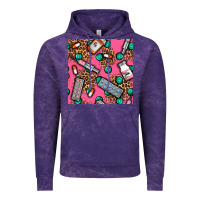 Cloud Purple Medicines And Pills Seamless Pattern Vintage Hoodie - BundleAndBundleShop