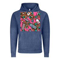 Vintage Denim Medicines And Pills Seamless Pattern Vintage Hoodie - BundleAndBundleShop