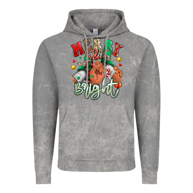 Merry And Bright Black Man Sneakers Vintage Hoodie by RanaPortraitStore | Teevron