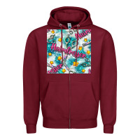 Burgundy Hairdresser Scissor And Stars With Glitter Seamless Pattern Bbs Zipper Hoodie - BundleAndBundleShop