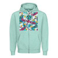Seafoam Hairdresser Scissor And Stars With Glitter Seamless Pattern Bbs Zipper Hoodie - BundleAndBundleShop