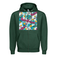 Sports Green Hairdresser Scissor And Stars With Glitter Seamless Pattern Bbs Zipper Hoodie - BundleAndBundleShop
