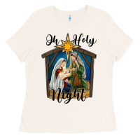 Bone oh holy night holy family Ladies Tee - RanaPortraitStore
