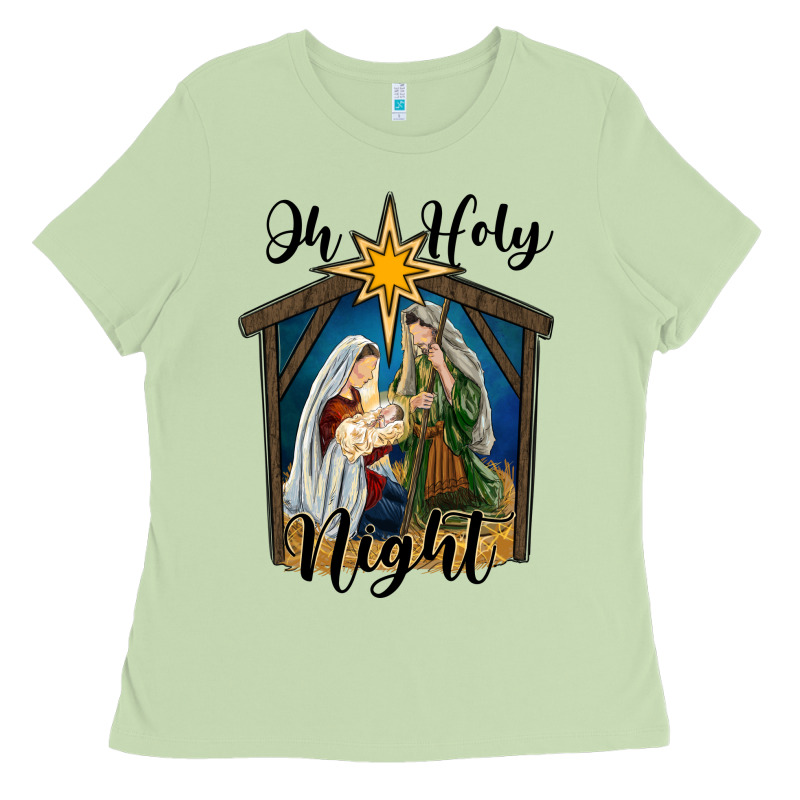 Oh Holy Night Holy Family Ladies Tee by RanaPortraitStore | Teevron