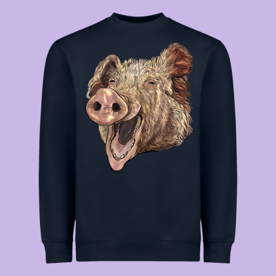 American Yorkshire Pig Face Heavyweight Sweatshirt Designed By Lillyallendesigns