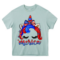 4th Of July 'merica Unicorn Heavy Core Tee | Teevron