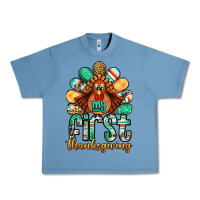 Pebble Blue my first thanksgiving turkey Urban Heavy Tee - Jasminsmagicworld