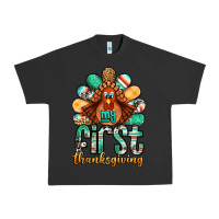 Pigment Black my first thanksgiving turkey Urban Heavy Tee - Jasminsmagicworld
