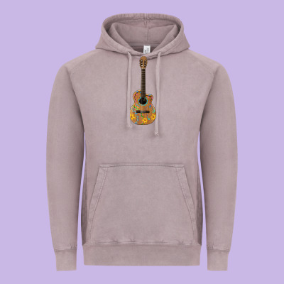 Mexican Guitar Vintage Hoodie Designed By Artiststas