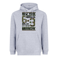 Heather Grey Newyork Brooklyn Heavyweight Hoodie - Bettercallsaul