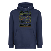 Navy Newyork Brooklyn Heavyweight Hoodie - Bettercallsaul