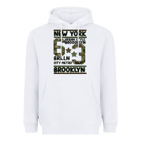 White Newyork Brooklyn Heavyweight Hoodie - Bettercallsaul