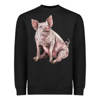 Black american yorkshire pig Heavyweight Sweatshirt - LillyAllenDesigns