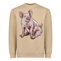 American Yorkshire Pig Heavyweight Sweatshirt | Teevron