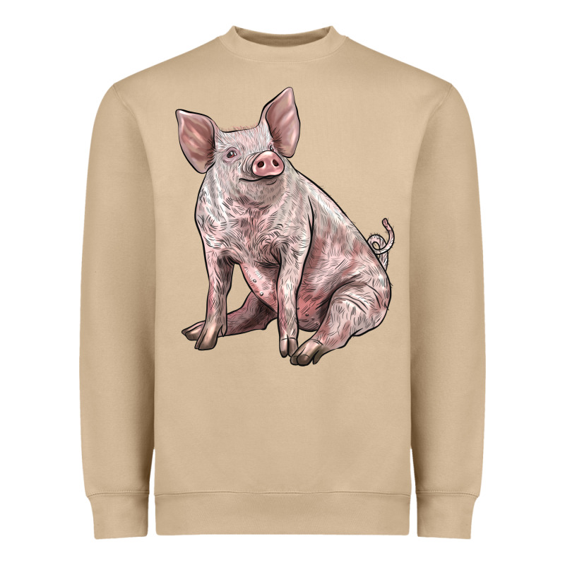 American Yorkshire Pig Heavyweight Sweatshirt by LillyAllenDesigns | Teevron