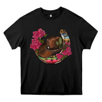 Black western serape horseshoe Heavy Core Tee - RanaPortraitStore