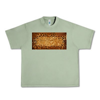 Oil Green wooden leopard glitter  license plate template Urban Heavy Tee - BarkalooDesign
