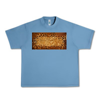 Pebble Blue wooden leopard glitter  license plate template Urban Heavy Tee - BarkalooDesign