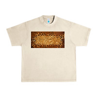 Sandshell wooden leopard glitter  license plate template Urban Heavy Tee - BarkalooDesign