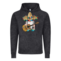 Vintage Black mexican gnomes guitar sombrero serape Vintage Hoodie - Artiststas
