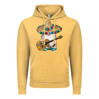 Vintage Mustard mexican gnomes guitar sombrero serape Vintage Hoodie - Artiststas