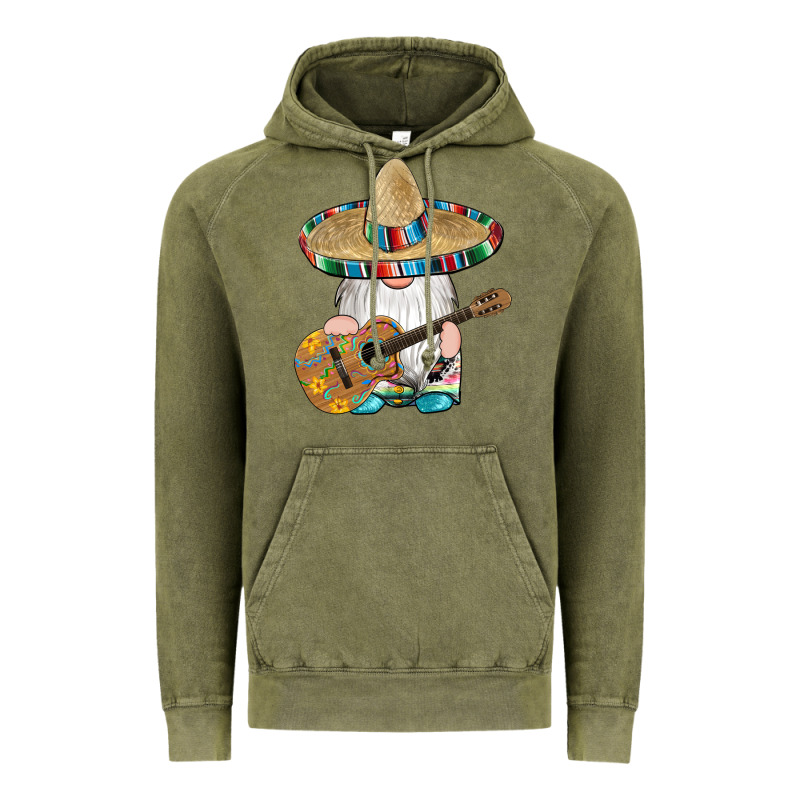 Mexican Gnomes Guitar Sombrero Serape Vintage Hoodie by Artiststas | Teevron