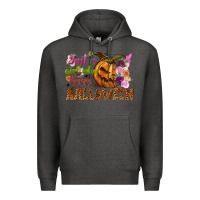 Charcoal Heather Just a girl who loves Halloween Premium Hoodie - NancyCooperArtShop