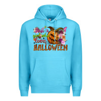 Ocean Blue Just a girl who loves Halloween Premium Hoodie - NancyCooperArtShop