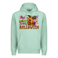 Seafoam Just a girl who loves Halloween Premium Hoodie - NancyCooperArtShop