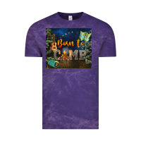 Cloud Purple born to camp Vintage Tee - NancyCooperArtShop