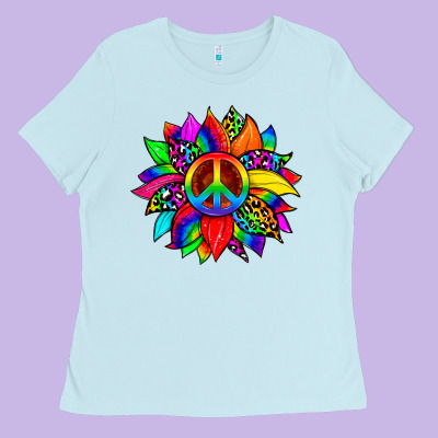 Pride Sunflower Ladies Tee Designed By Zillion Design Studio