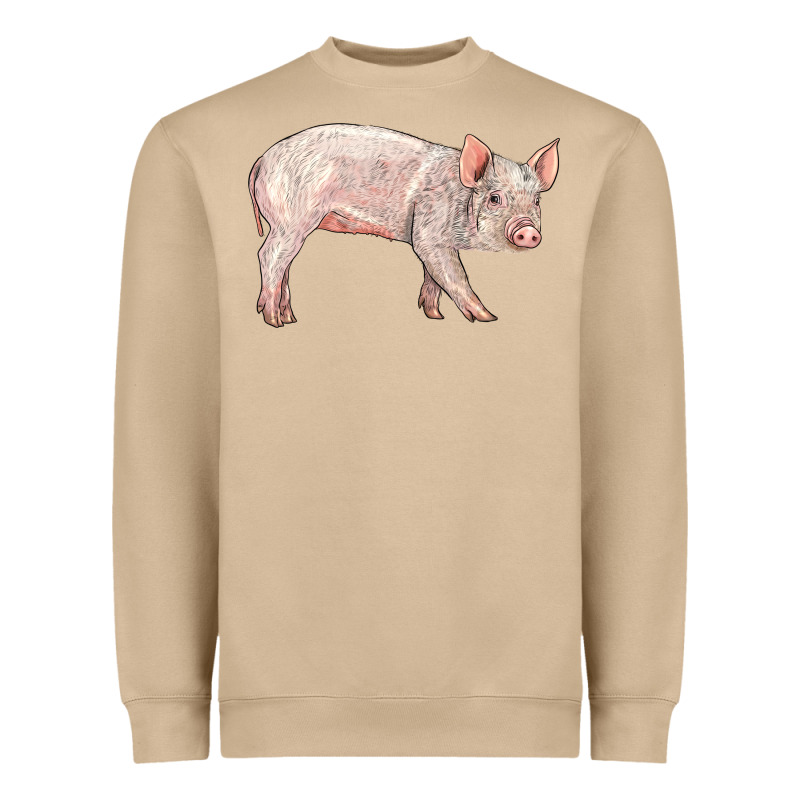 American Yorkshire Pig  Baby Heavyweight Sweatshirt by LillyAllenDesigns | Teevron