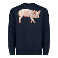Navy american yorkshire pig  baby Heavyweight Sweatshirt - LillyAllenDesigns